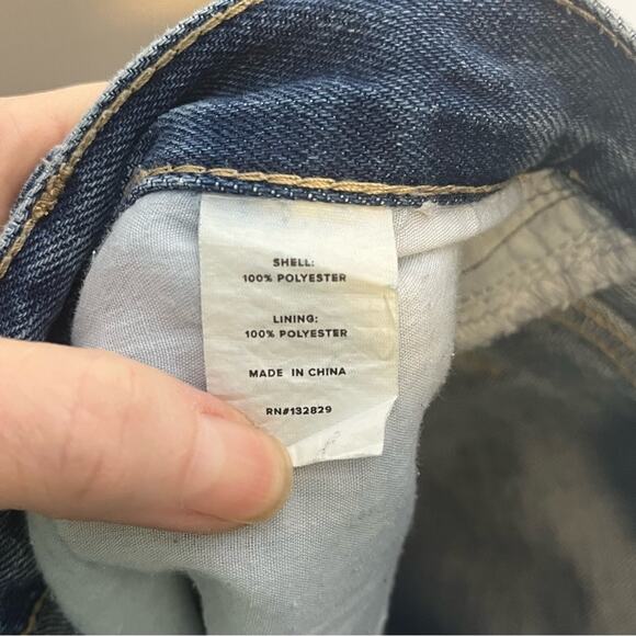 REVOLVE Superdown Angie Girlfriend Straight Leg Distressed Denim Jeans Size 27 - Picture 5 of 9